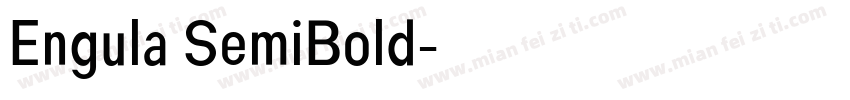 Engula SemiBold字体转换